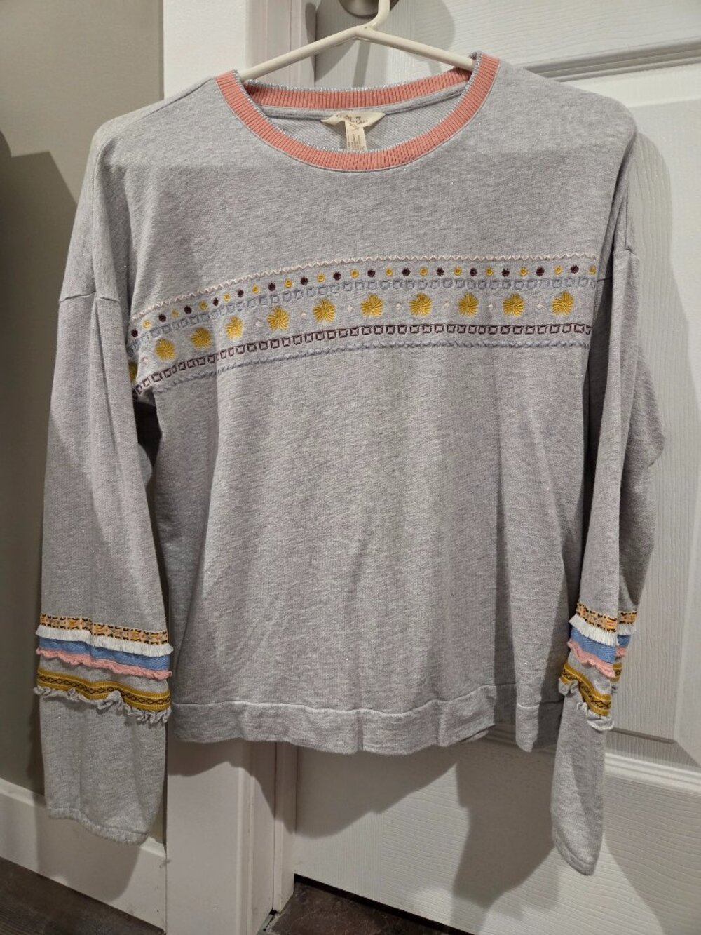 Matilda Jane Girls Just Imagine Glittery French Terry Top